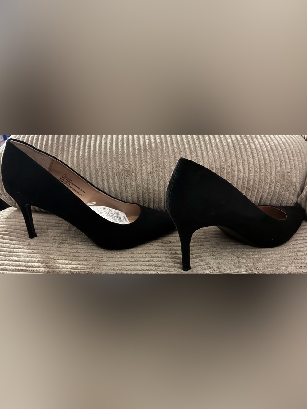 a new day Black Pointed-Toe Suede Heels - Picture 4 of 6